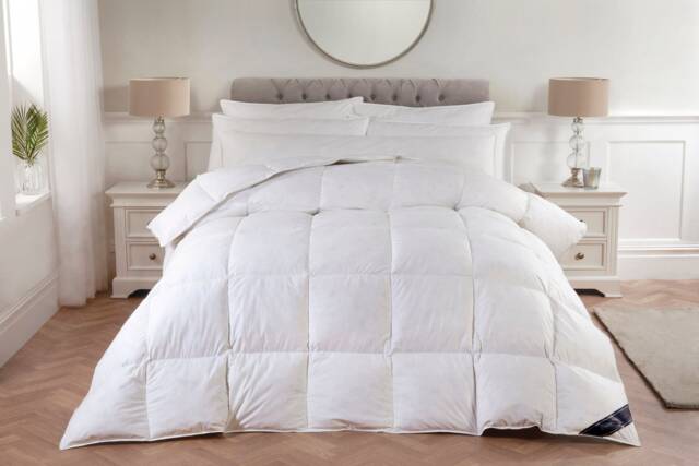 Goose Feather Down Duvet 230Tc Cotton Casing, Thermal Quilt - image 1