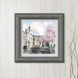 Cherry Tree Lane Art Print Mary Poppins Fan Art, City Landscape - thumbnail 4