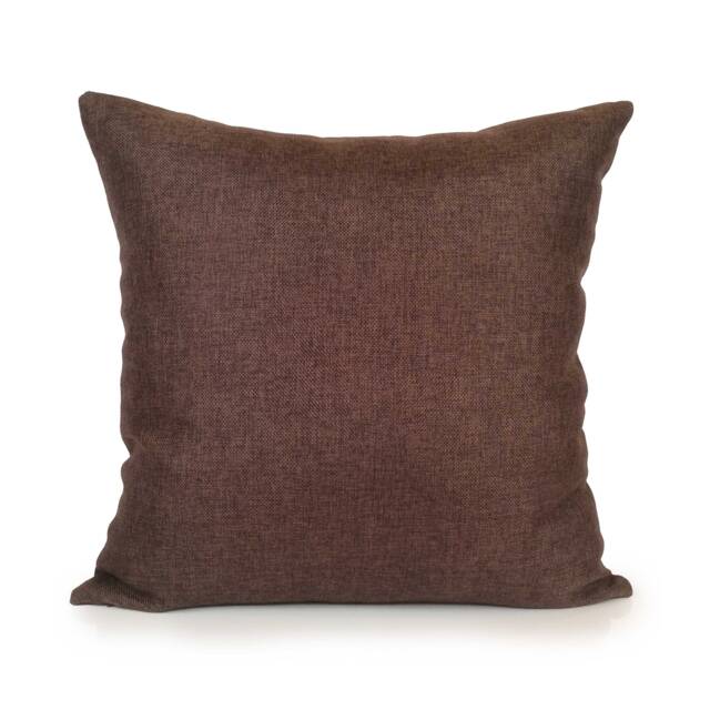 Chocolate Brown Decorative Throw Pillow Cover, Cushion Covers, Pillowcase, Accent Pillow, Linen Modern Boho Farmhouse Pillow - image 1