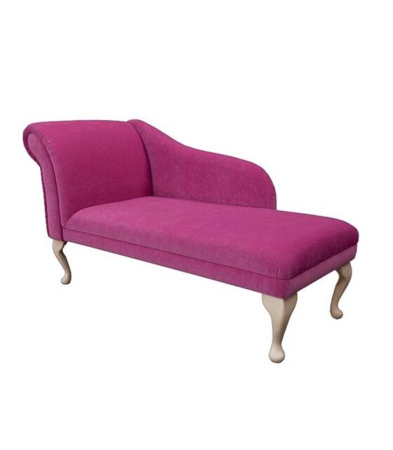 Handmade Pink Velvet Chaise Longue - image 1