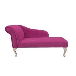 Handmade Pink Velvet Chaise Longue - thumbnail 2