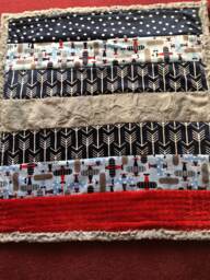 Airplane Baby Quilt For Boy/Baby Shower Gift/ Ultra Soft Minky Newborn Blanket Bedding Throw/Luxurious Quilt/Luxury Toddler - thumbnail 1