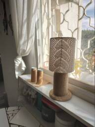 Ecological Table Lamp & Shade in Lace Fabric