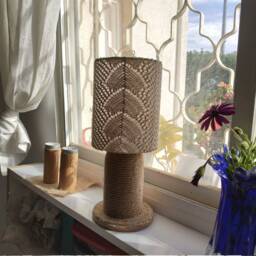 Ecological Table Lamp & Shade in Lace Fabric - thumbnail 3