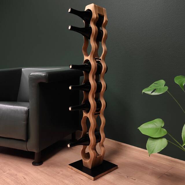 Rustic Wooden Wine Rack - Perfect Gift For Lovers Handcrafted Home Decor - image 1