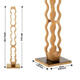 Rustic Wooden Wine Rack - Perfect Gift For Lovers Handcrafted Home Decor - thumbnail 3