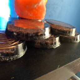 Orgone Coasters Charging Plates With Spiral Or Unalome Sold Individually - thumbnail 3