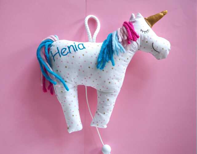 Musical Toy, Draw String Pull Toy , Unicorn - image 1
