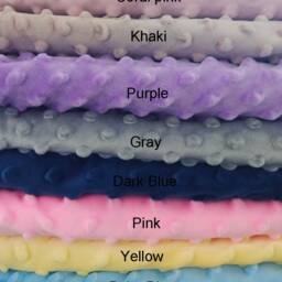 Personalized Baby Blanket Girl, Fox Pink Minky Lovey - thumbnail 3