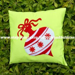 Handmade Christmas Ornament Decorative Pillow - thumbnail 1