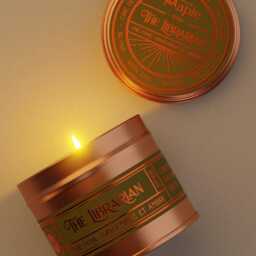 The Librarian Candle - Smoked Tea, Ginger, Amber, Vegan Candle, Dark Academia Candle, 100 Ml 250Ml 9Oz 4Oz - thumbnail 2