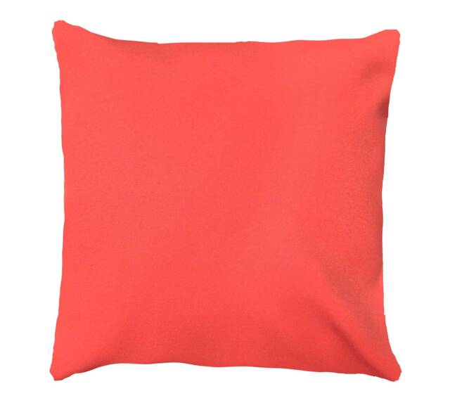 "Coral Throw Pillow Cover. Cover- Solid Pillow- Accent - .16"", 17"", 18"", 20"" 24"" 26" - image 1