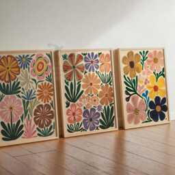Henri Matisse Floral Set Of 3 Posters, Boho Wall Print, Botanical Art, Tropical Decor, Jungle Aesthetic, Flower Art - thumbnail 3