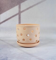 Orchid Pot With Holes - Succulent Handmade Ceramic Orchid Planter Flower Small Pots - thumbnail 1