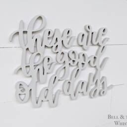 Good Old Days Wood Cutout Sign - Nostalgic Family Wall Decor - thumbnail 3