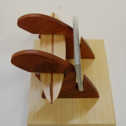 Surfboard Fin Business Card Holder For The Desk - thumbnail 2