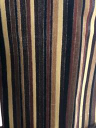 Syncopated Velvet Stripe in Bronze/Wine, Noir & Midnight, Or Azalea/Aqua-One Pillow