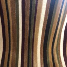 Syncopated Velvet Stripe in Bronze/Wine, Noir & Midnight, Or Azalea/Aqua-One Pillow - thumbnail 2