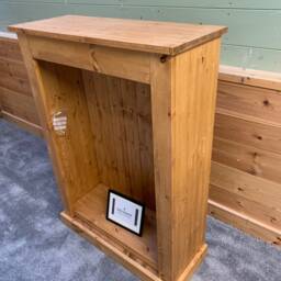 Solid Wood Pine Bookcase, Custom Oil Finish Bookshelf, Natural Grain Home Library Shelving - thumbnail 2