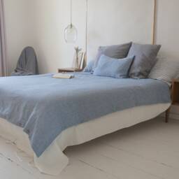 Linen Duvet Cover With Coconut Buttons - Stone Washed Bedding Natural 100% Comforter in Various Colors & Custom Sizes - thumbnail 4