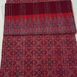 Ajarak Print Indian Handmade Throw Perfect Bed Matching Kantha Quilt Bedspread Size Queen - thumbnail 2