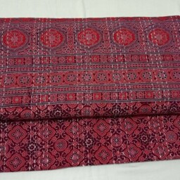 Ajarak Print Indian Handmade Throw Perfect Bed Matching Kantha Quilt Bedspread Size Queen - thumbnail 4