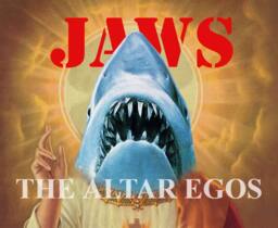 Jaws Funny Prayer Candle, Classic Movie Prayer Religious Candle - thumbnail 1