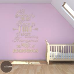 Suddenly You Just Know It's Time To Start Something New & Trust The Magic Of Beginnings Vinyl Wall Decal Sticker - thumbnail 2
