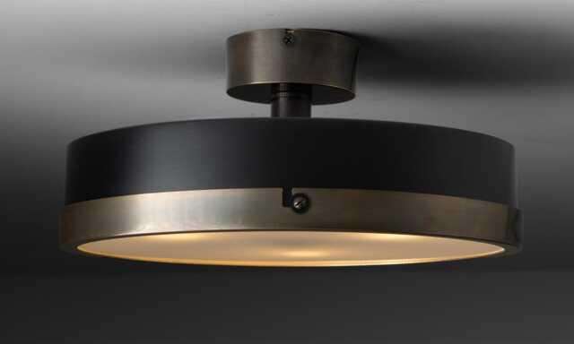 1950S Mid-Century Modern Brass Flush Mount Light Handmade Sputnik Ceiling Fixture - image 1