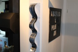 Bwb Modern Abstract Wood Aluminum Art Wall Sculpture 80 cm Sculpture En M??tal Escultura Metal Metallinen Veistos