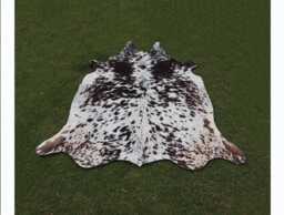 Exclusive Black & White Cowhide Rug-Tricolor Cow Skin Rug For Rustic Home Decor-Brazillian Area Rug-Rare Luxury Large - thumbnail 1