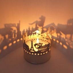 Las Vegas Skyline Schattenspiel - Kerzenaufsatz F??r Magische Raumprojektionen - Ideales Souvenir Fans