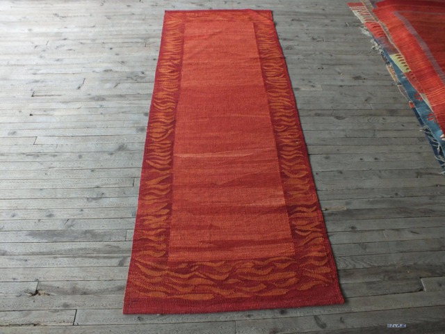 Kilim Runner, Kilim Rug, Turkish Rug, Red Runner, Flatweave Rug, Kitchen Rug, Hallway Runner, Rug 3x7 Approx., Rug Runner, Modern Rug, Flame Rug - image 1