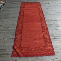 Kilim Runner, Kilim Rug, Turkish Rug, Red Runner, Flatweave Rug, Kitchen Rug, Hallway Runner, Rug 3x7 Approx., Rug Runner, Modern Rug, Flame Rug - thumbnail 3
