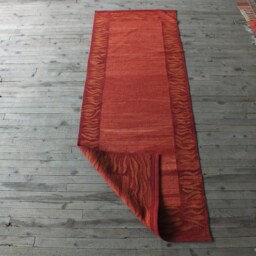 Kilim Runner, Kilim Rug, Turkish Rug, Red Runner, Flatweave Rug, Kitchen Rug, Hallway Runner, Rug 3x7 Approx., Rug Runner, Modern Rug, Flame Rug - thumbnail 2