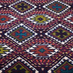 Vintage Area Rug, 7.0 X 4.6 Ft, Gorgeous Handmade Afghan Turkmen Bostan Goll 100% Wool Traditional Flat Weaveafghan Rug, Afghan Rug - thumbnail 3