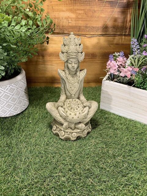 Stone Garden Indian Goddess Buddha Statue Ornament - image 1