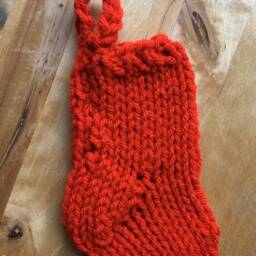 Cat Gift Card Holder, Lovers Stocking, Miniature Christmas Stocking, Pet Lover, Sitter Gift, Ornament, Stocking - thumbnail 4