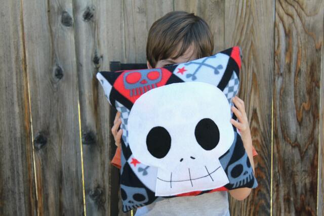 Pirate Pillow, Jolly Roger, Skull, Cushion, Throw Gift - image 1