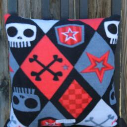 Pirate Pillow, Jolly Roger, Skull, Cushion, Throw Gift - thumbnail 3