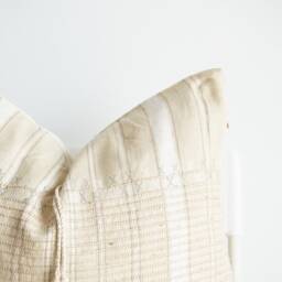 Tribal Hemp Striped Hand Woven Natural Dye Color Pillow Cover - thumbnail 2