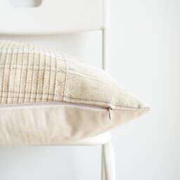 Tribal Hemp Striped Hand Woven Natural Dye Color Pillow Cover - thumbnail 3