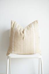 Tribal Hemp Striped Hand Woven Natural Dye Color Pillow Cover - thumbnail 1