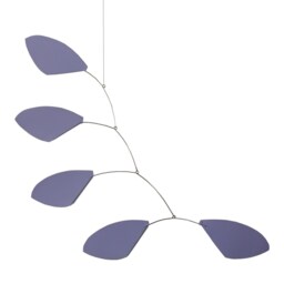 Hope Style Purple Leaves Abstract Modern Hanging Mobile Gift - Kinetic Art Free Us Shipping - thumbnail 2