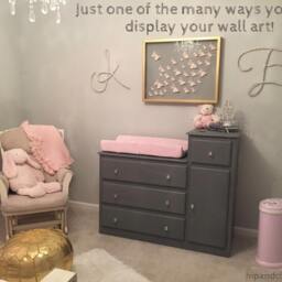 3D Wall Butterflies Pale Pink Butterfly Art For Baby Girls Room Nursery Decor - thumbnail 3