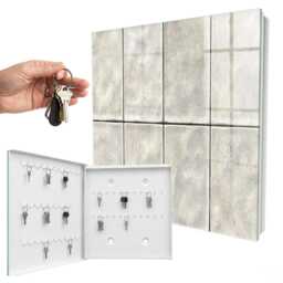 Modern Elegance Key Cabinet For Home, Beige Box Wall, Textures, Lovers Of Interiors - thumbnail 2