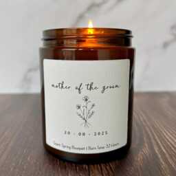 Personalised Mother Of The Groom Wedding Candle, Grooms Gift - thumbnail 3