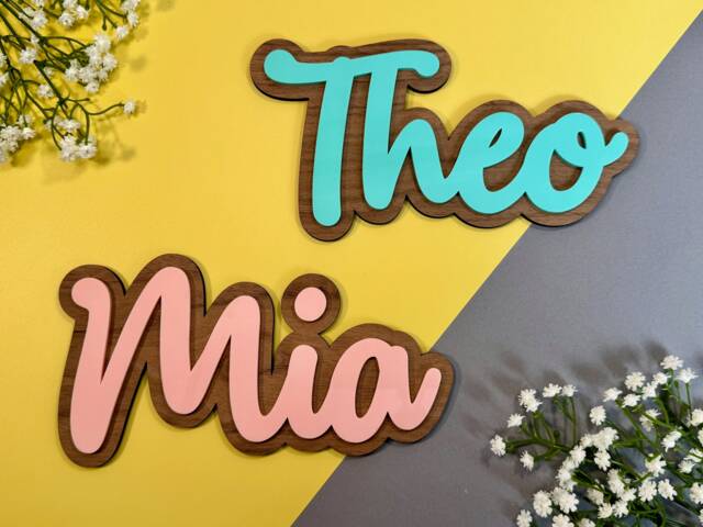 Bedroom Door Sign Nursery Name - Kids Wall Decal Wooden For Decor Accessories Funky Art - image 1