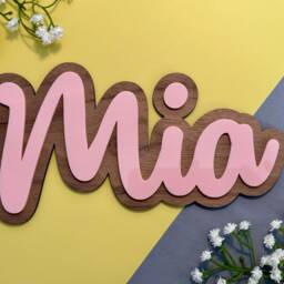 Bedroom Door Sign Nursery Name - Kids Wall Decal Wooden For Decor Accessories Funky Art - thumbnail 2