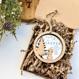 Christmas Dog Memorial Ornament, Dog Bauble, Personalised Decoration, The Brightest Star in The Sky, Lover - thumbnail 3
